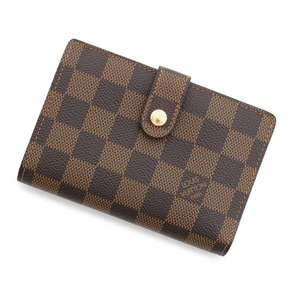 Louis Vuitton Ebene Viennois Portefeuille Wallet Damier Brown - Picture 1 of 8
